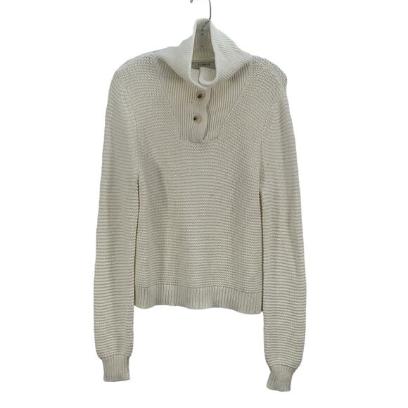 Women’s Evereve Cream Pullover Sweater - 100% Cotton, Size S, Preowned - Picture 1 of 5